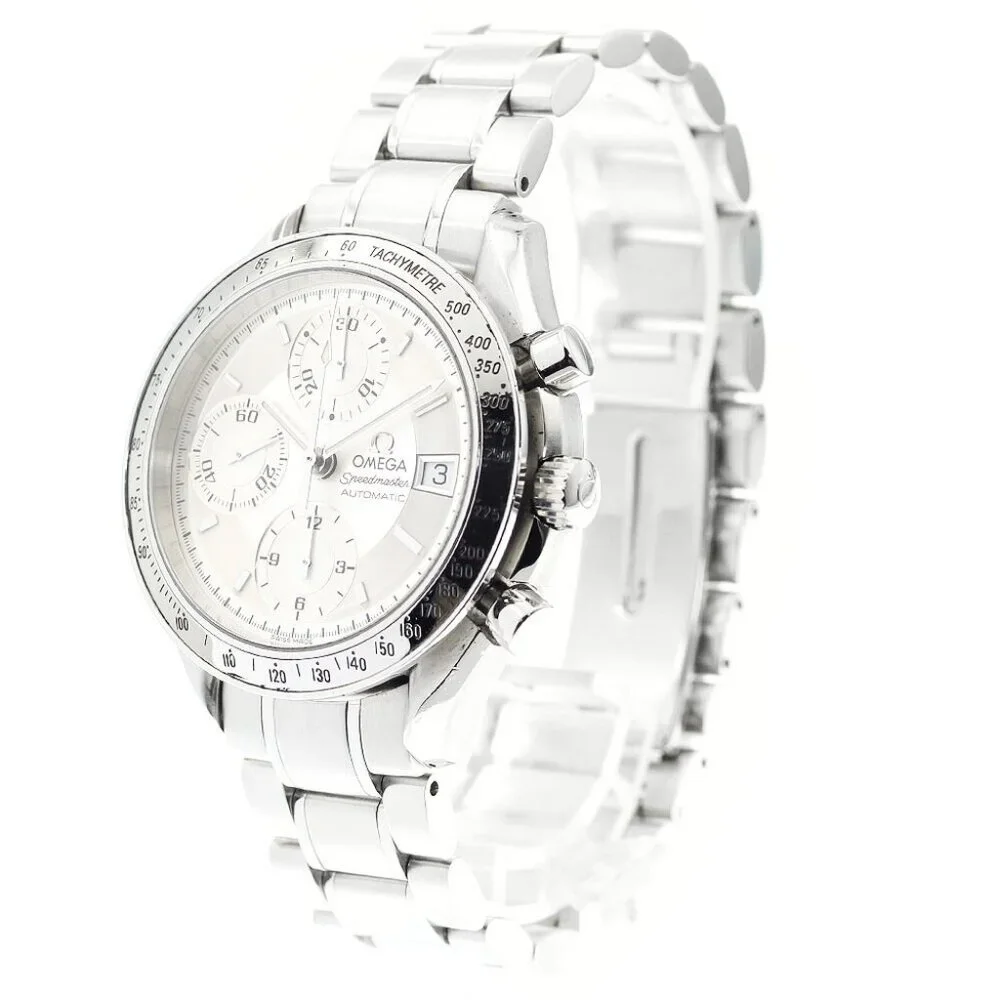 OMEGA Speedmaster Date Chronograph Silver Dial Automatic Men's